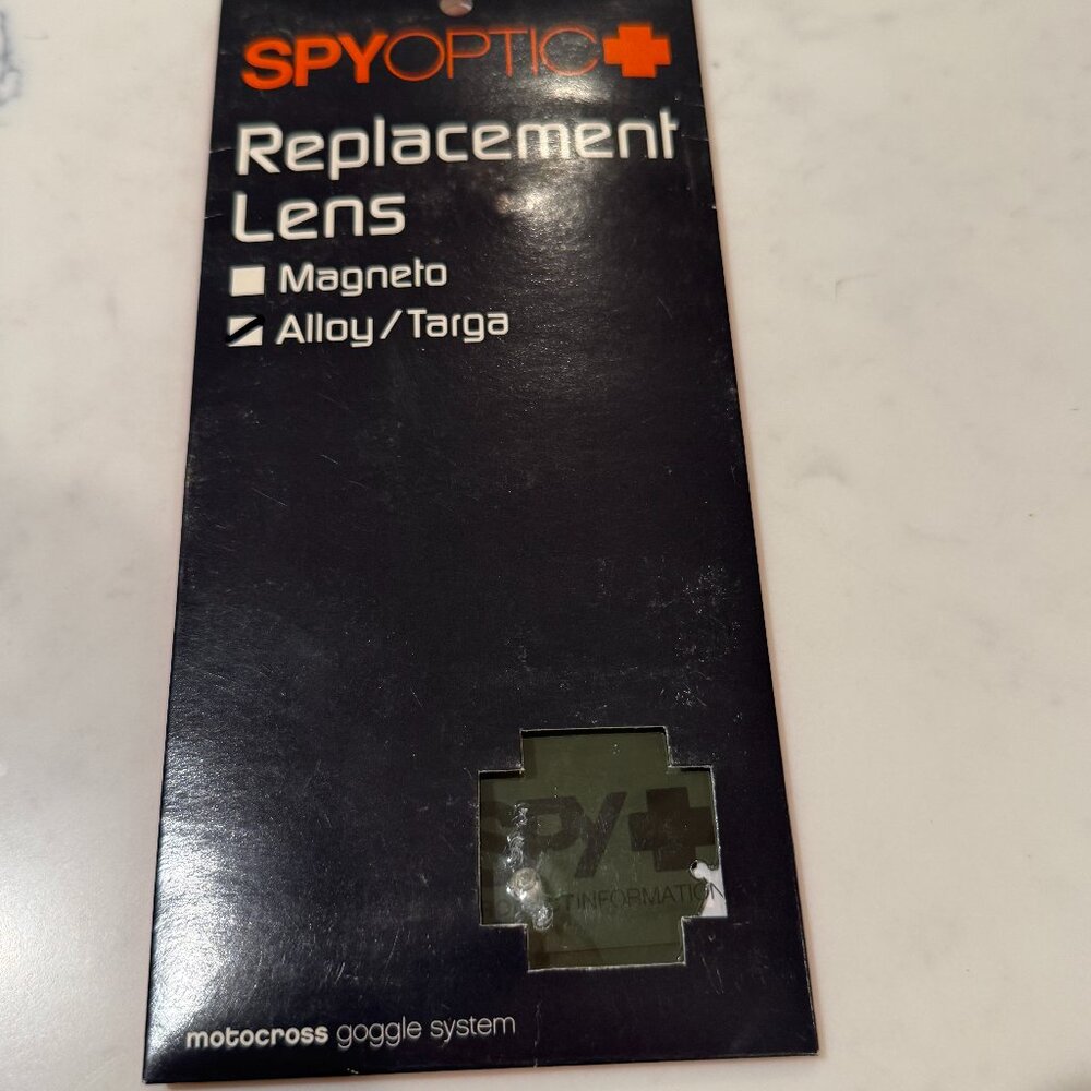 SPY Alloy Goggle Clear Mirror Lens - NEW